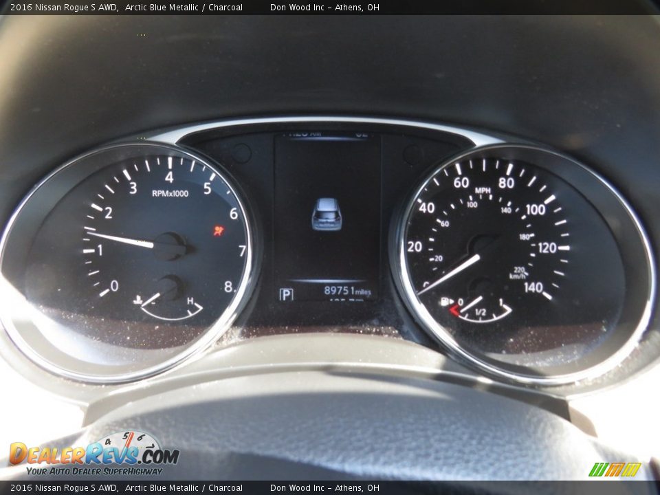 2016 Nissan Rogue S AWD Arctic Blue Metallic / Charcoal Photo #33