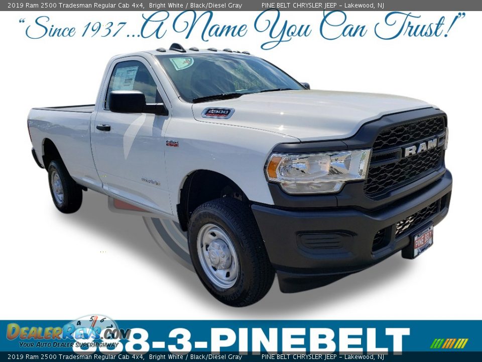 2019 Ram 2500 Tradesman Regular Cab 4x4 Bright White / Black/Diesel Gray Photo #1
