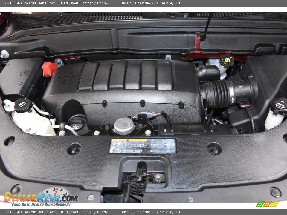 2011 GMC Acadia Denali AWD Red Jewel Tintcoat / Ebony Photo #7