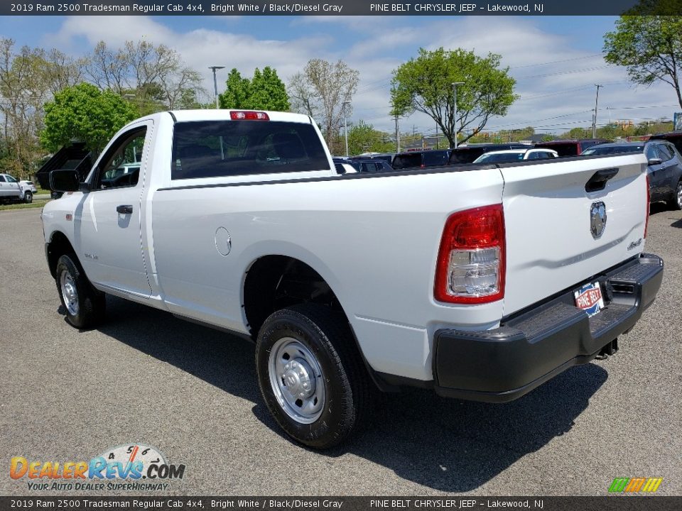 2019 Ram 2500 Tradesman Regular Cab 4x4 Bright White / Black/Diesel Gray Photo #4