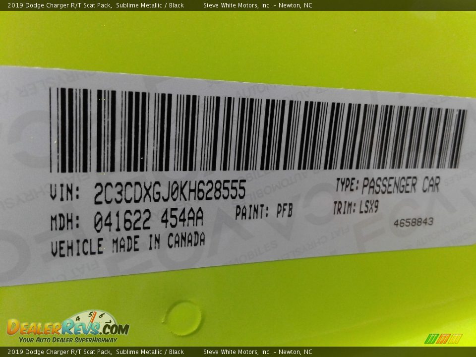 2019 Dodge Charger R/T Scat Pack Sublime Metallic / Black Photo #34