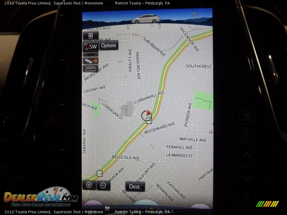 2019 Toyota Prius Limited Supersonic Red / Moonstone Photo #12