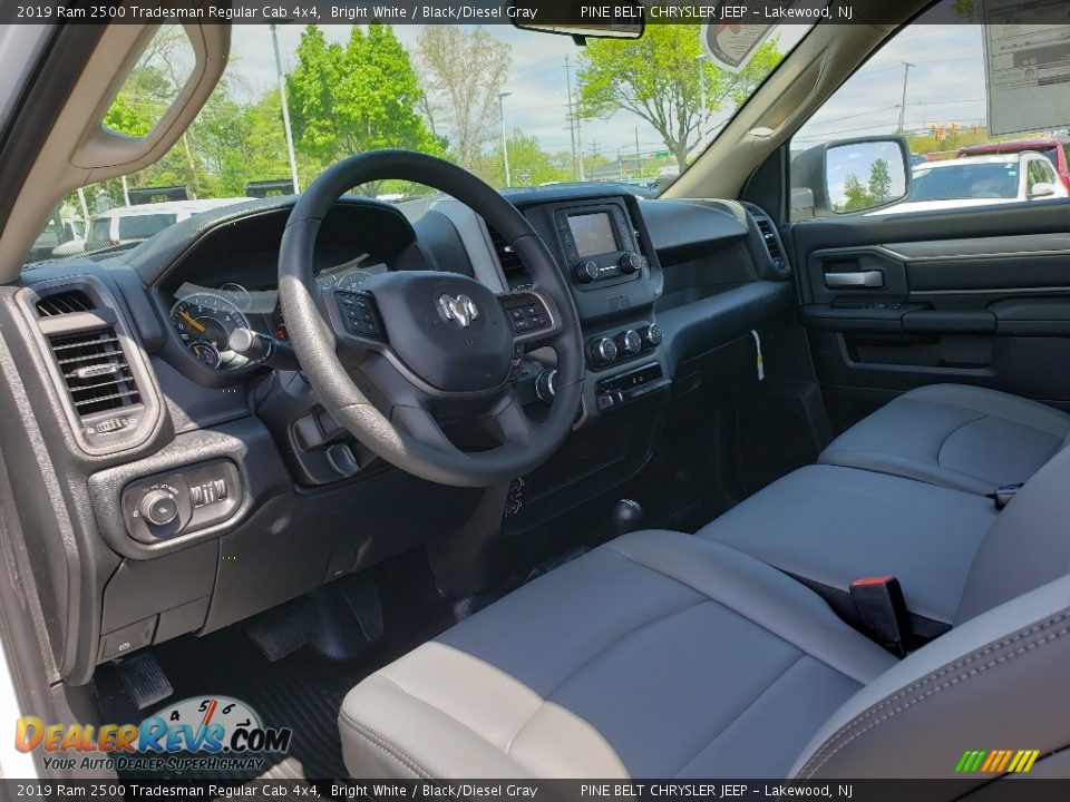 2019 Ram 2500 Tradesman Regular Cab 4x4 Bright White / Black/Diesel Gray Photo #6