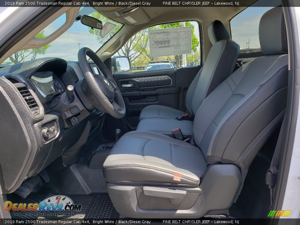 2019 Ram 2500 Tradesman Regular Cab 4x4 Bright White / Black/Diesel Gray Photo #8