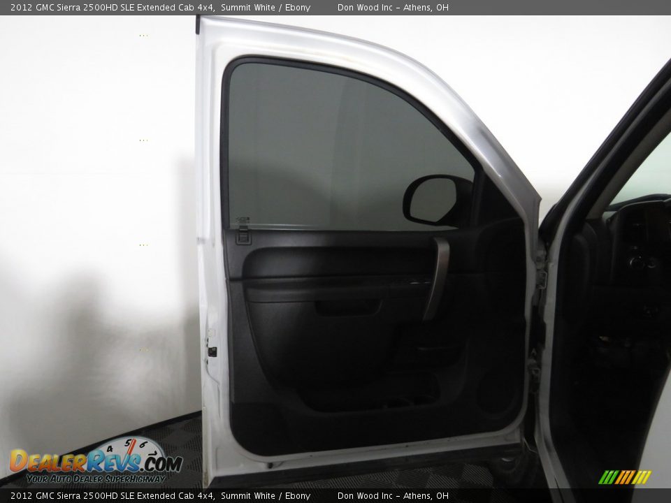 2012 GMC Sierra 2500HD SLE Extended Cab 4x4 Summit White / Ebony Photo #19
