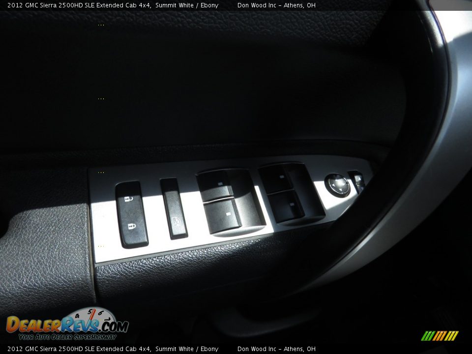 2012 GMC Sierra 2500HD SLE Extended Cab 4x4 Summit White / Ebony Photo #32