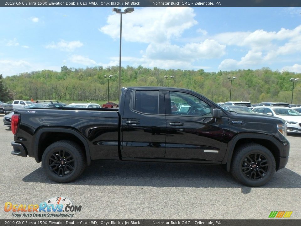 2019 GMC Sierra 1500 Elevation Double Cab 4WD Onyx Black / Jet Black Photo #4