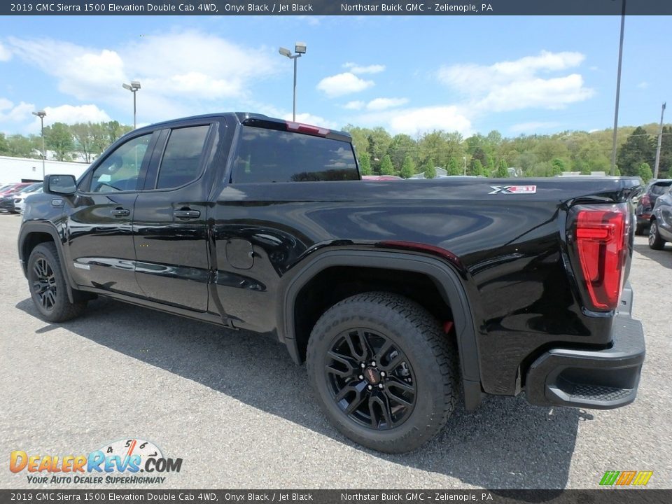 2019 GMC Sierra 1500 Elevation Double Cab 4WD Onyx Black / Jet Black Photo #7