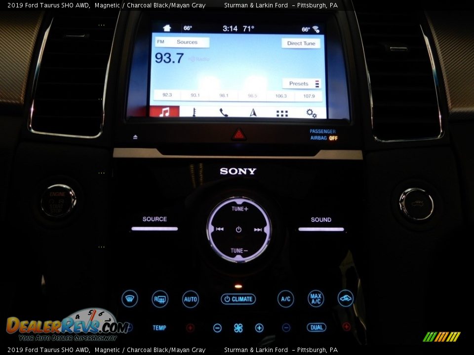 2019 Ford Taurus SHO AWD Magnetic / Charcoal Black/Mayan Gray Photo #24