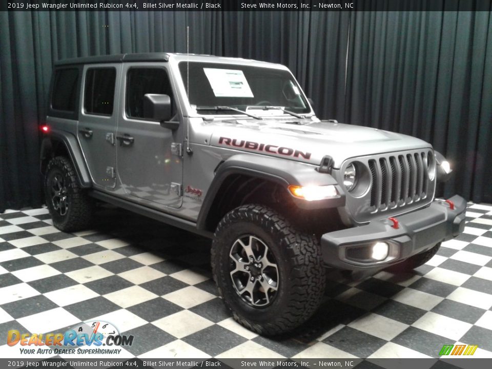 2019 Jeep Wrangler Unlimited Rubicon 4x4 Billet Silver Metallic / Black Photo #4
