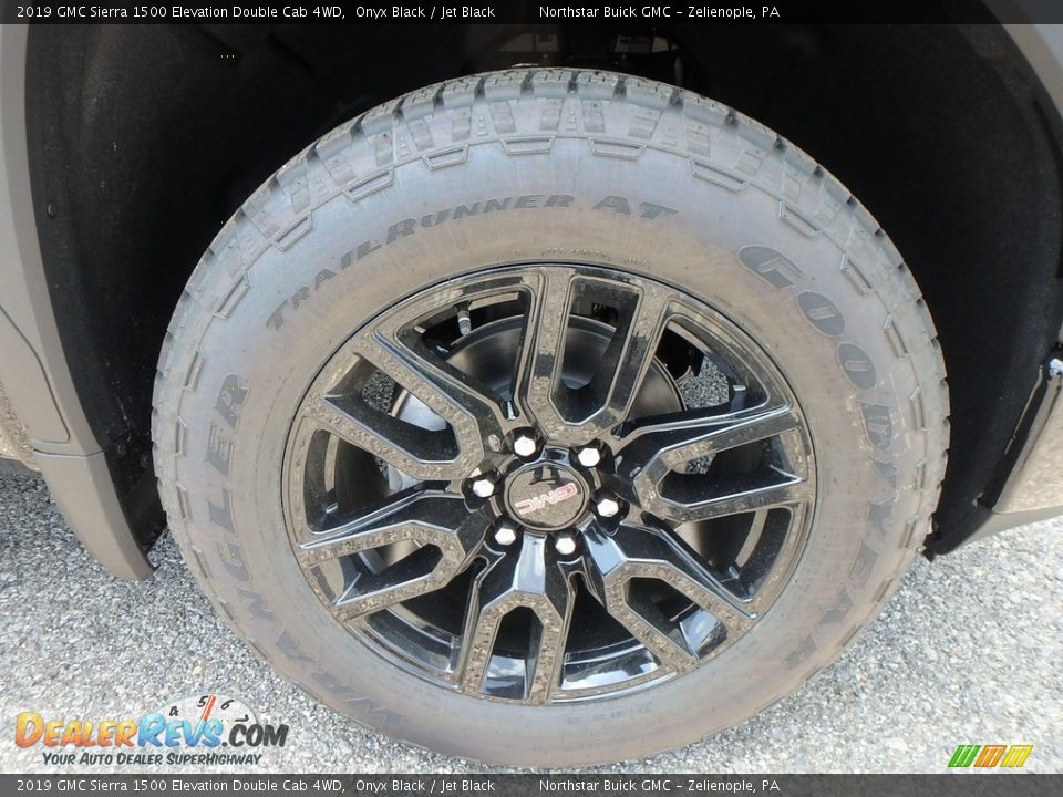 2019 GMC Sierra 1500 Elevation Double Cab 4WD Onyx Black / Jet Black Photo #9