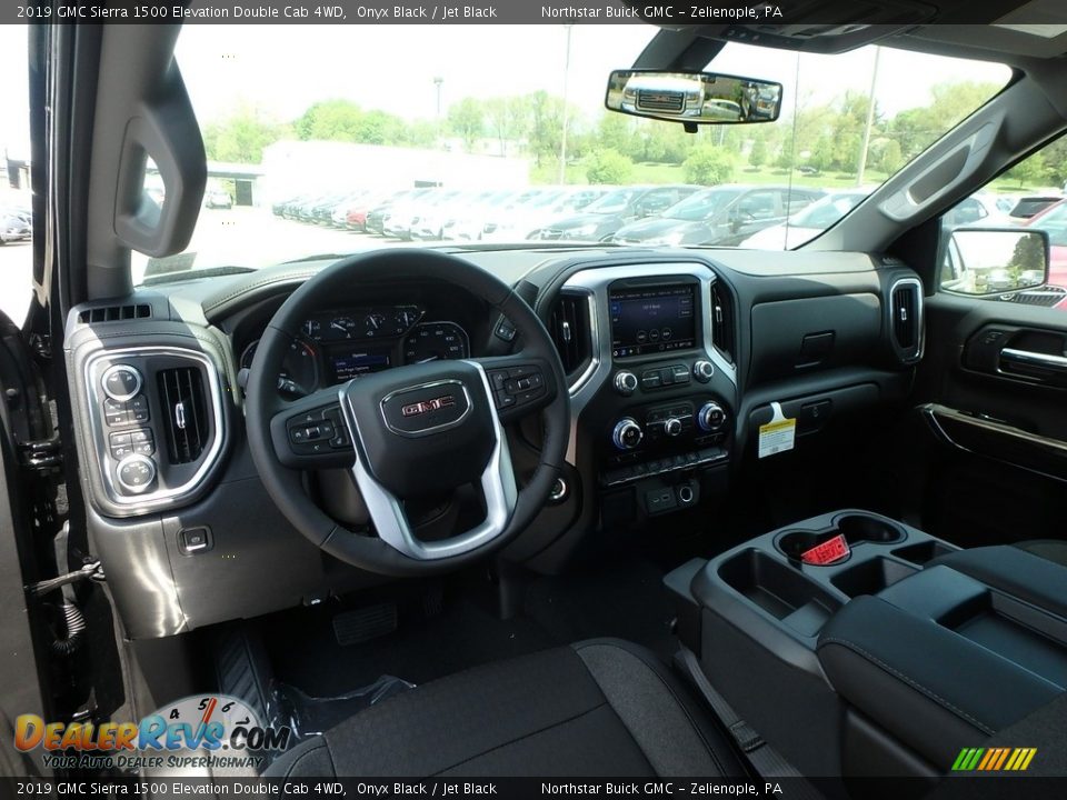 2019 GMC Sierra 1500 Elevation Double Cab 4WD Onyx Black / Jet Black Photo #12