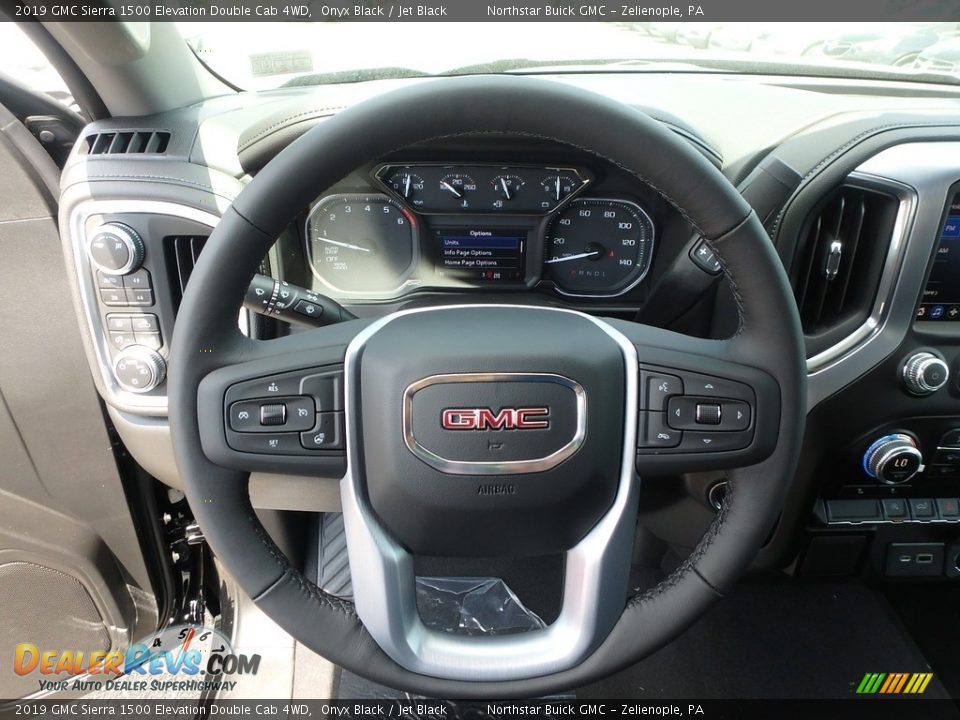 2019 GMC Sierra 1500 Elevation Double Cab 4WD Onyx Black / Jet Black Photo #17
