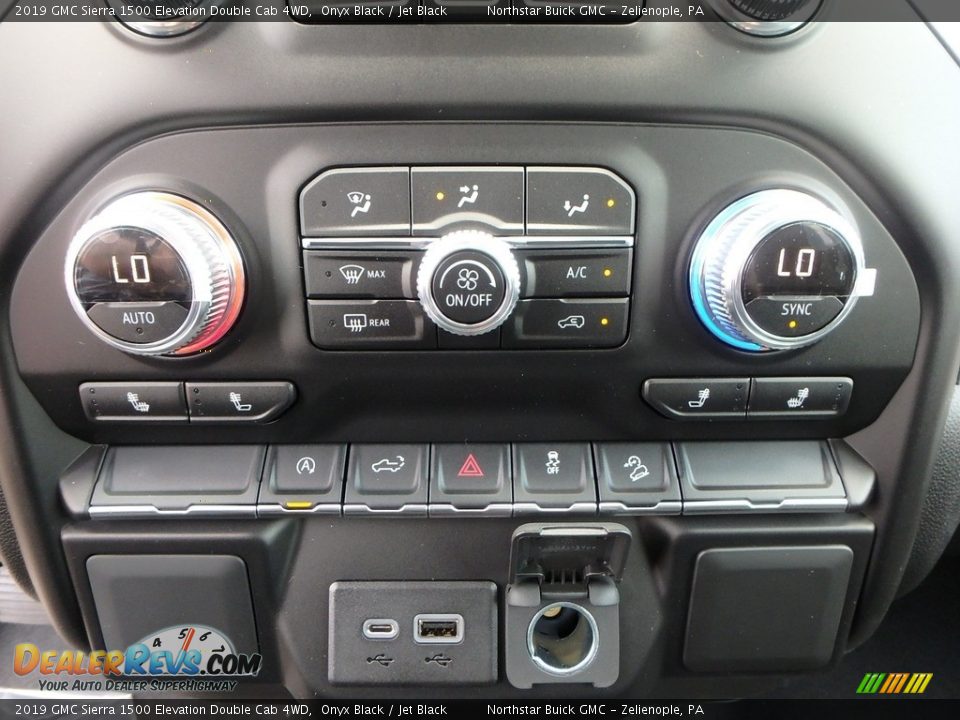 2019 GMC Sierra 1500 Elevation Double Cab 4WD Onyx Black / Jet Black Photo #19