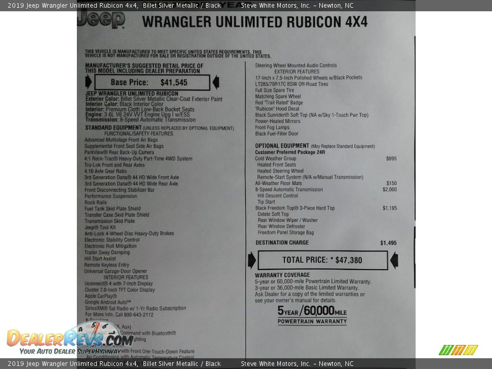 2019 Jeep Wrangler Unlimited Rubicon 4x4 Billet Silver Metallic / Black Photo #32