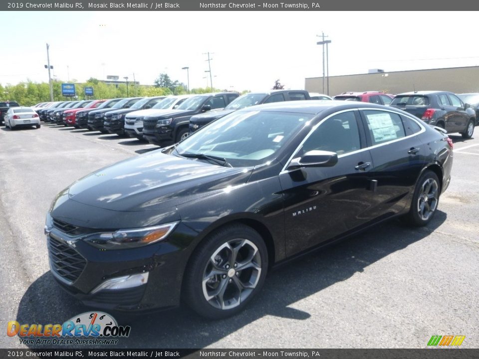 2019 Chevrolet Malibu RS Mosaic Black Metallic / Jet Black Photo #1