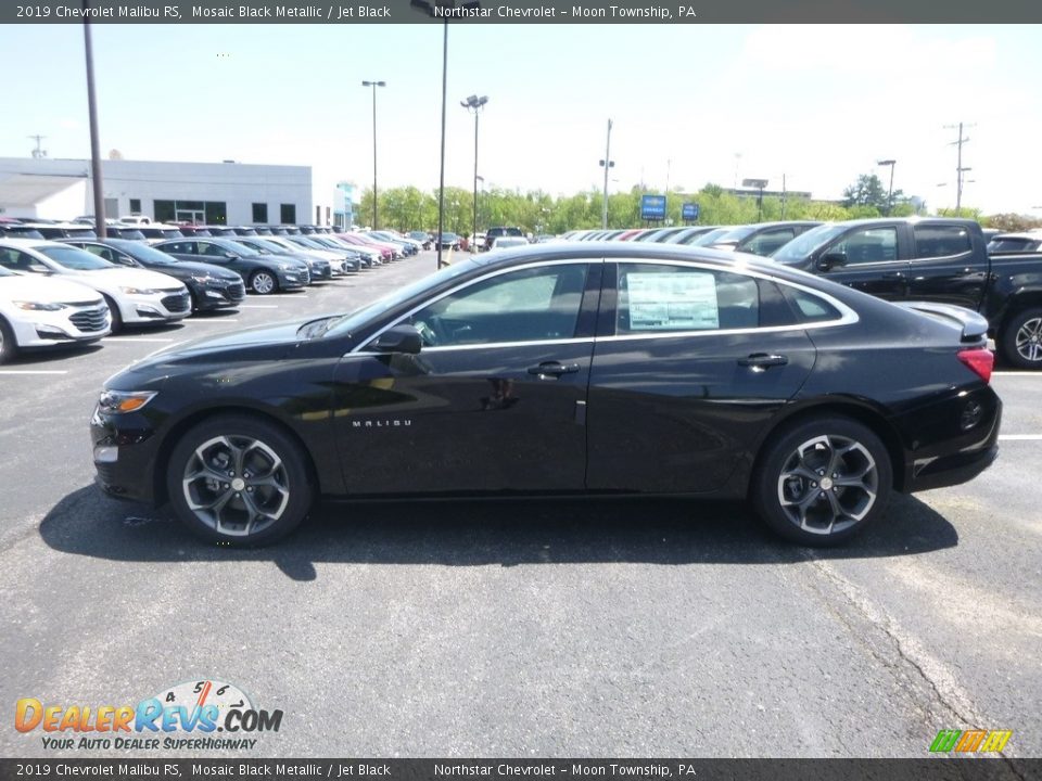 2019 Chevrolet Malibu RS Mosaic Black Metallic / Jet Black Photo #2