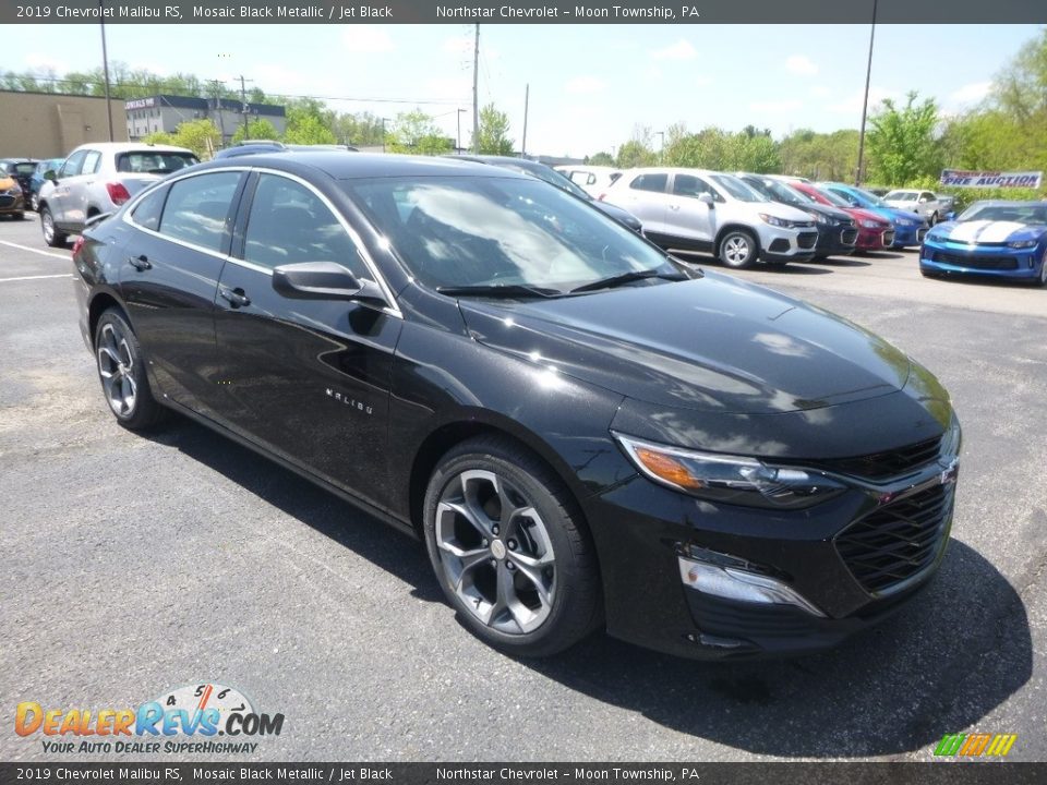 2019 Chevrolet Malibu RS Mosaic Black Metallic / Jet Black Photo #7