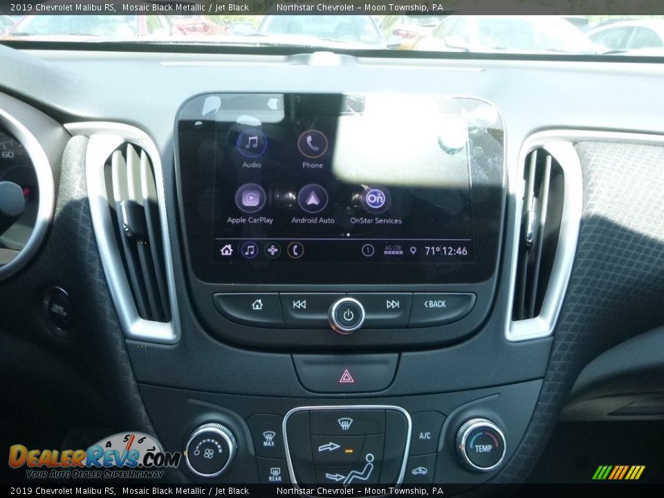 2019 Chevrolet Malibu RS Mosaic Black Metallic / Jet Black Photo #17