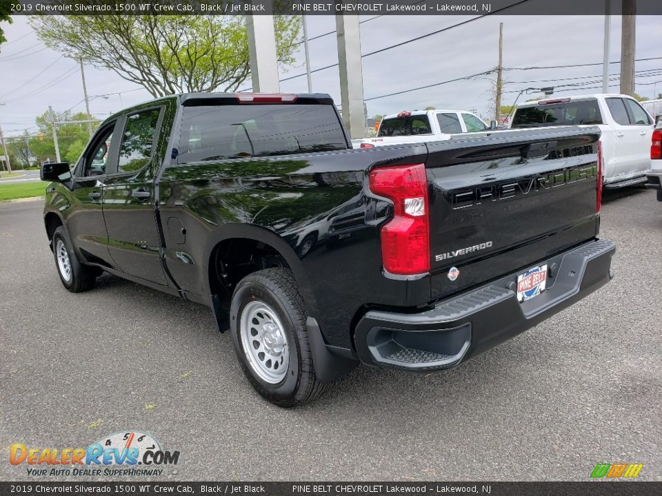 2019 Chevrolet Silverado 1500 WT Crew Cab Black / Jet Black Photo #4