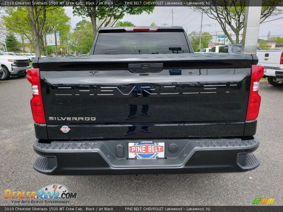 2019 Chevrolet Silverado 1500 WT Crew Cab Black / Jet Black Photo #5