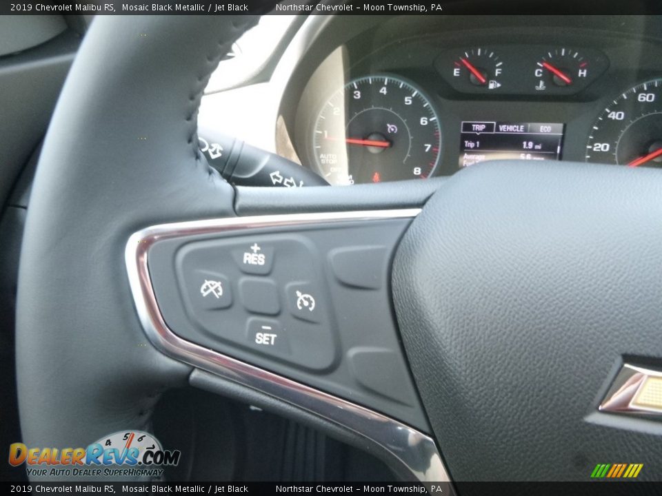 2019 Chevrolet Malibu RS Mosaic Black Metallic / Jet Black Photo #20