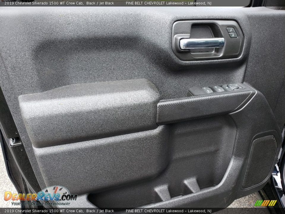 2019 Chevrolet Silverado 1500 WT Crew Cab Black / Jet Black Photo #8