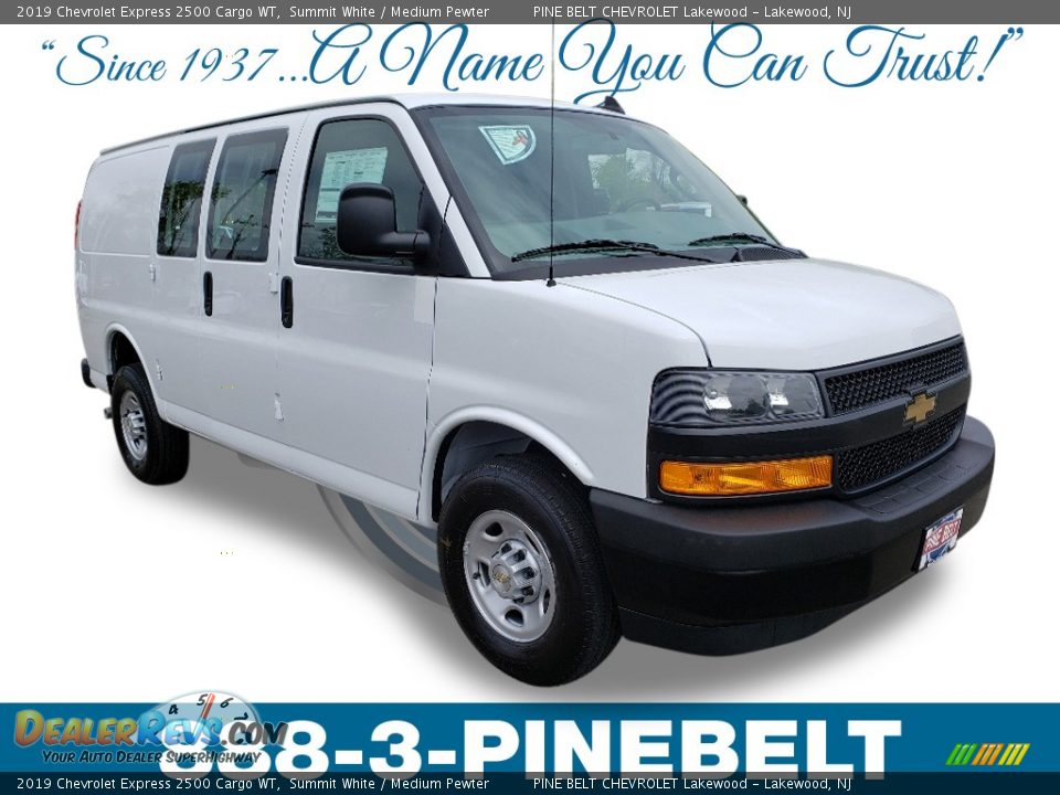 2019 Chevrolet Express 2500 Cargo WT Summit White / Medium Pewter Photo #1