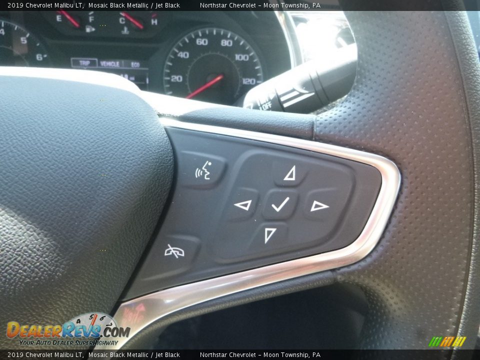 2019 Chevrolet Malibu LT Mosaic Black Metallic / Jet Black Photo #17