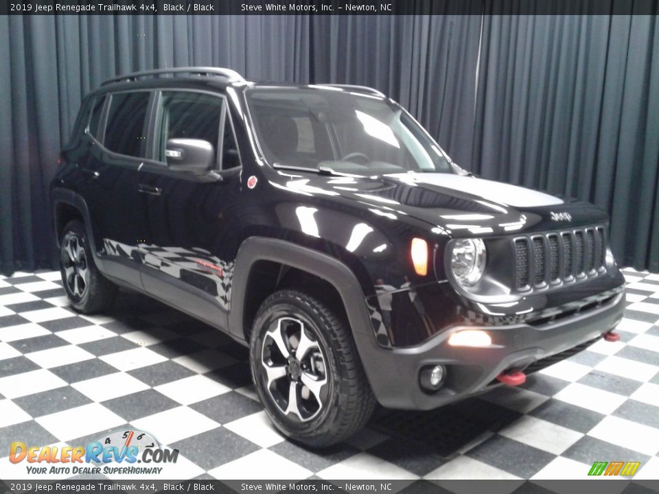 2019 Jeep Renegade Trailhawk 4x4 Black / Black Photo #4
