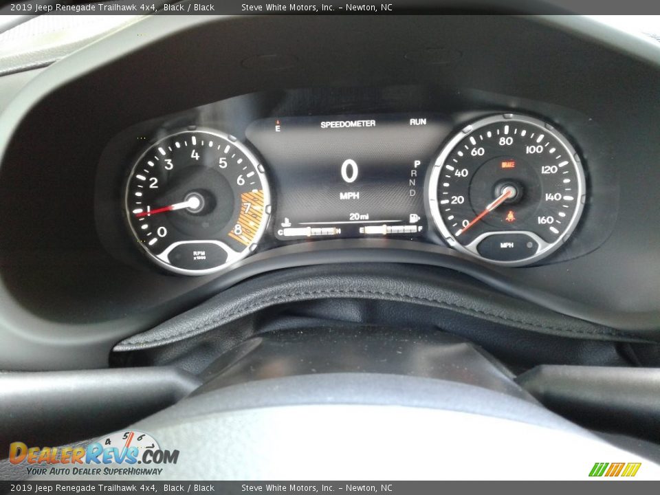 2019 Jeep Renegade Trailhawk 4x4 Black / Black Photo #20