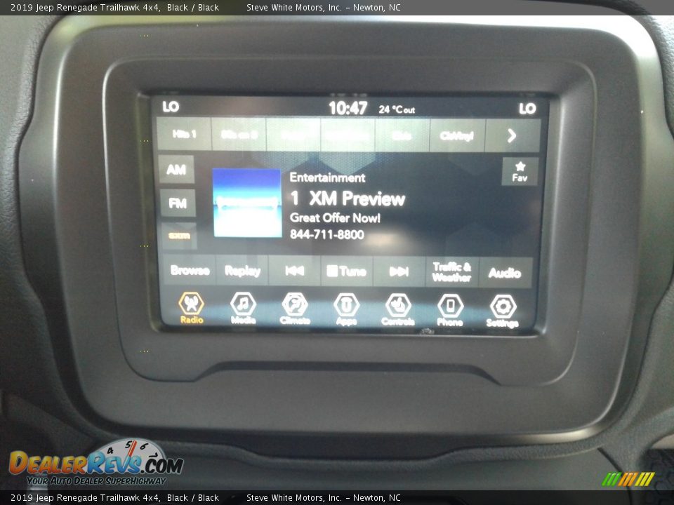 2019 Jeep Renegade Trailhawk 4x4 Black / Black Photo #22