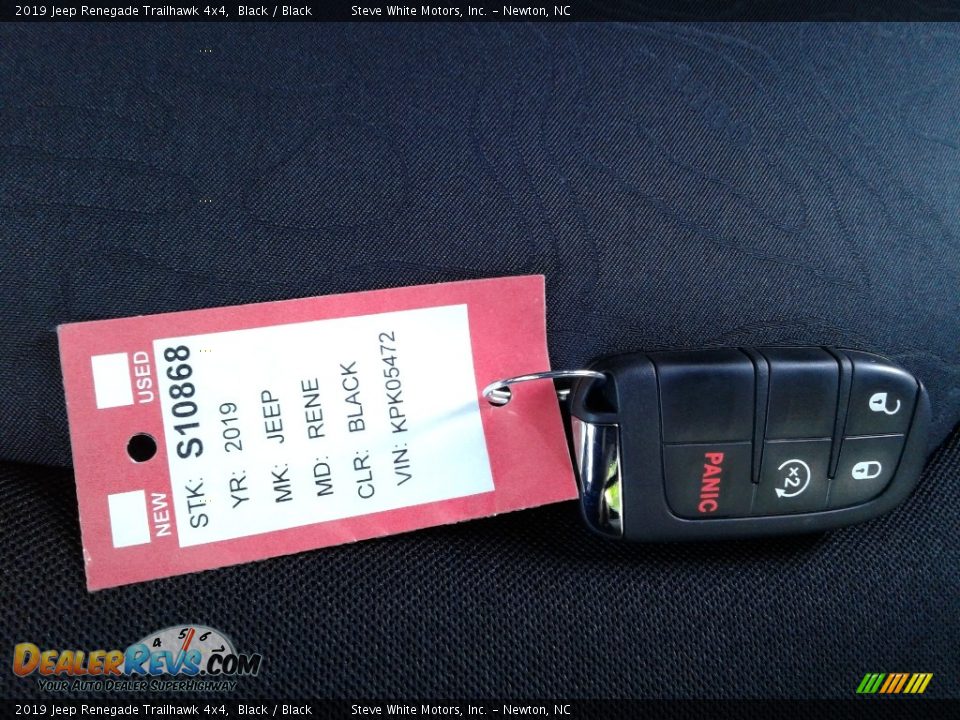 2019 Jeep Renegade Trailhawk 4x4 Black / Black Photo #31