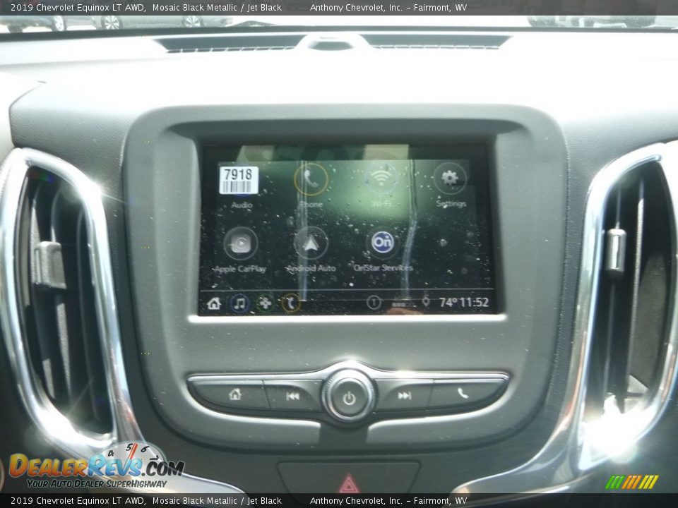 2019 Chevrolet Equinox LT AWD Mosaic Black Metallic / Jet Black Photo #16