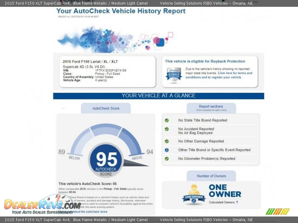 2015 Ford F150 XLT SuperCab 4x4 Blue Flame Metallic / Medium Light Camel Photo #2