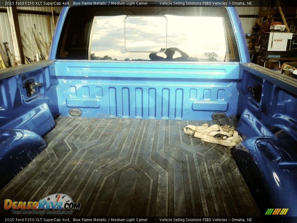 2015 Ford F150 XLT SuperCab 4x4 Blue Flame Metallic / Medium Light Camel Photo #4