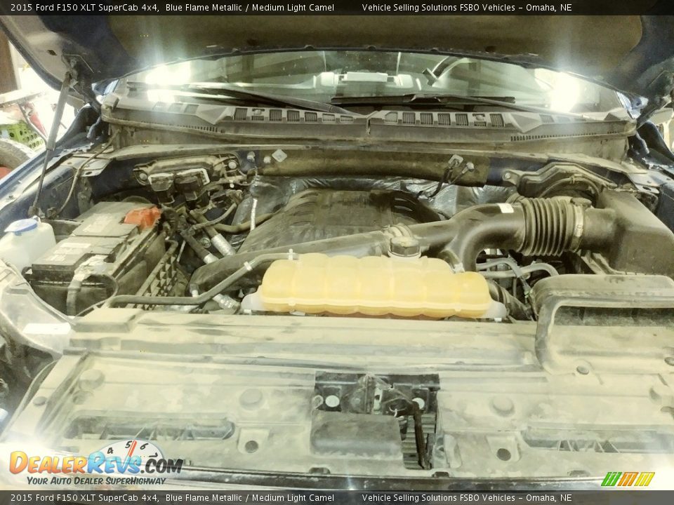 2015 Ford F150 XLT SuperCab 4x4 Blue Flame Metallic / Medium Light Camel Photo #6