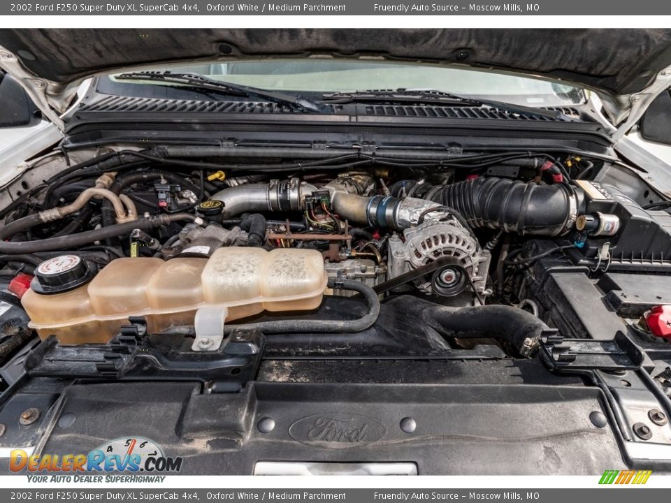 2002 Ford F250 Super Duty XL SuperCab 4x4 Oxford White / Medium Parchment Photo #16