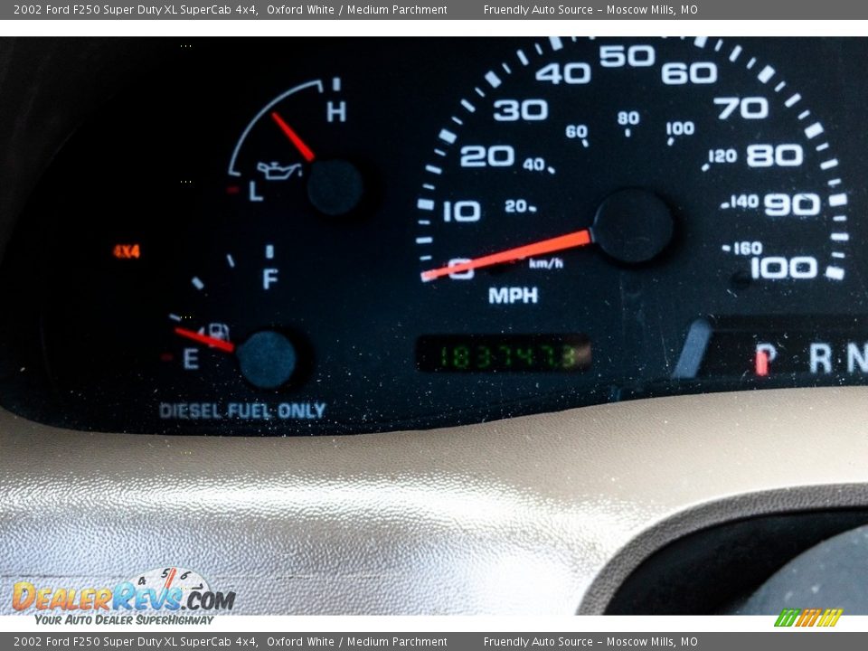 2002 Ford F250 Super Duty XL SuperCab 4x4 Oxford White / Medium Parchment Photo #36