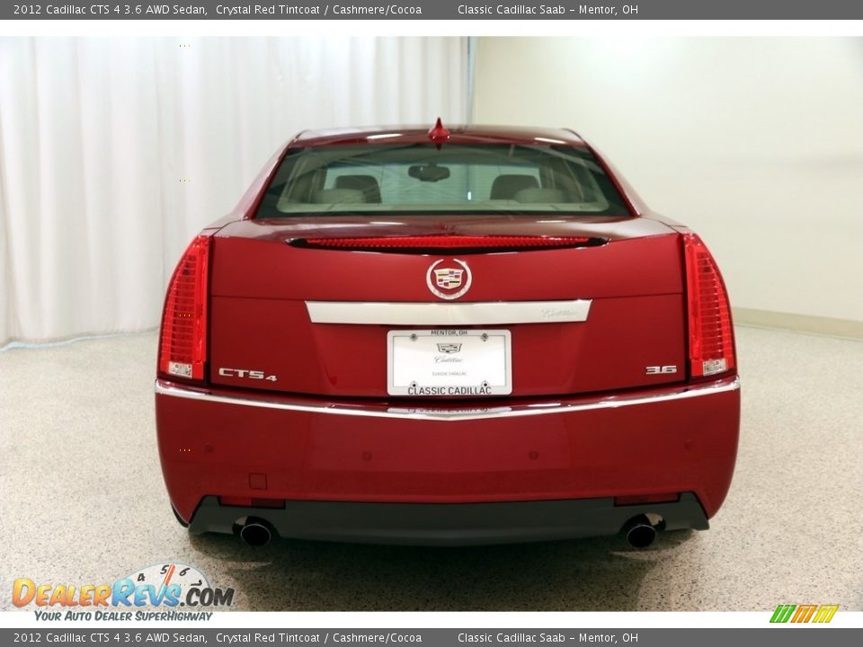 2012 Cadillac CTS 4 3.6 AWD Sedan Crystal Red Tintcoat / Cashmere/Cocoa Photo #15