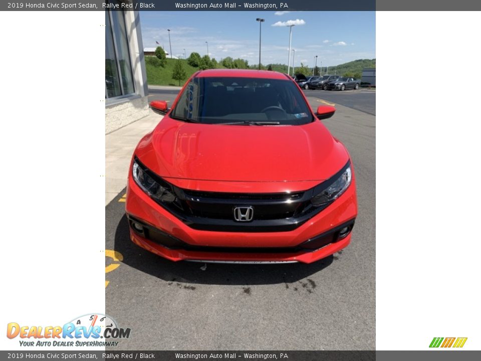 2019 Honda Civic Sport Sedan Rallye Red / Black Photo #3