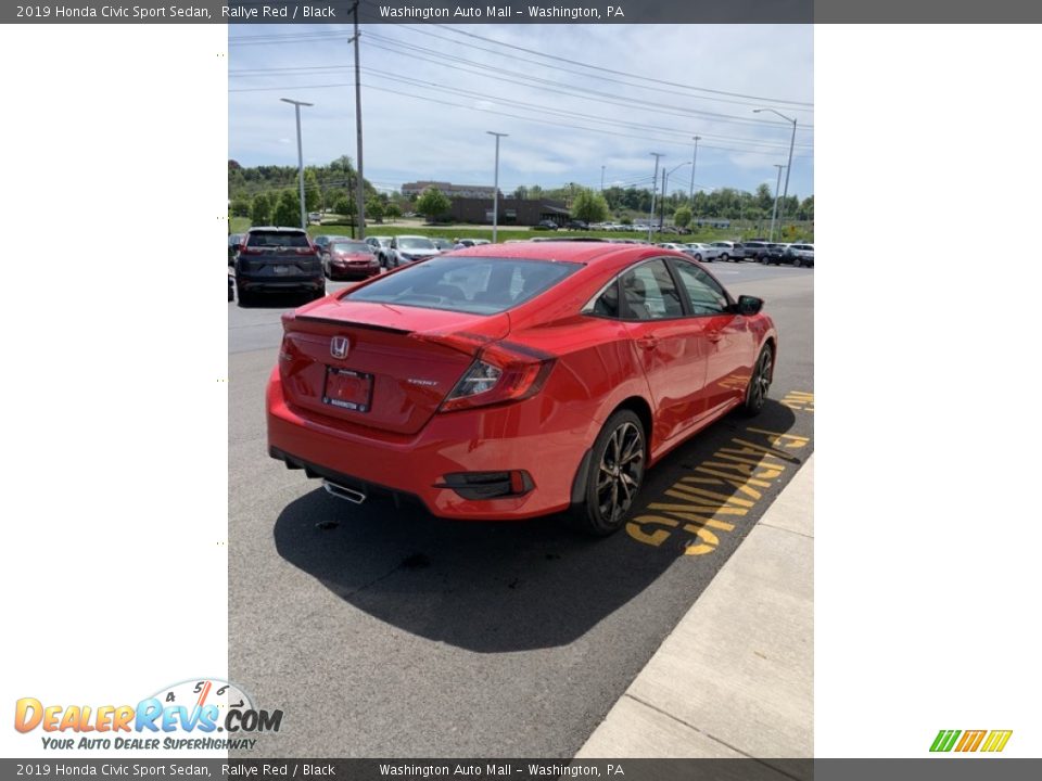 2019 Honda Civic Sport Sedan Rallye Red / Black Photo #5