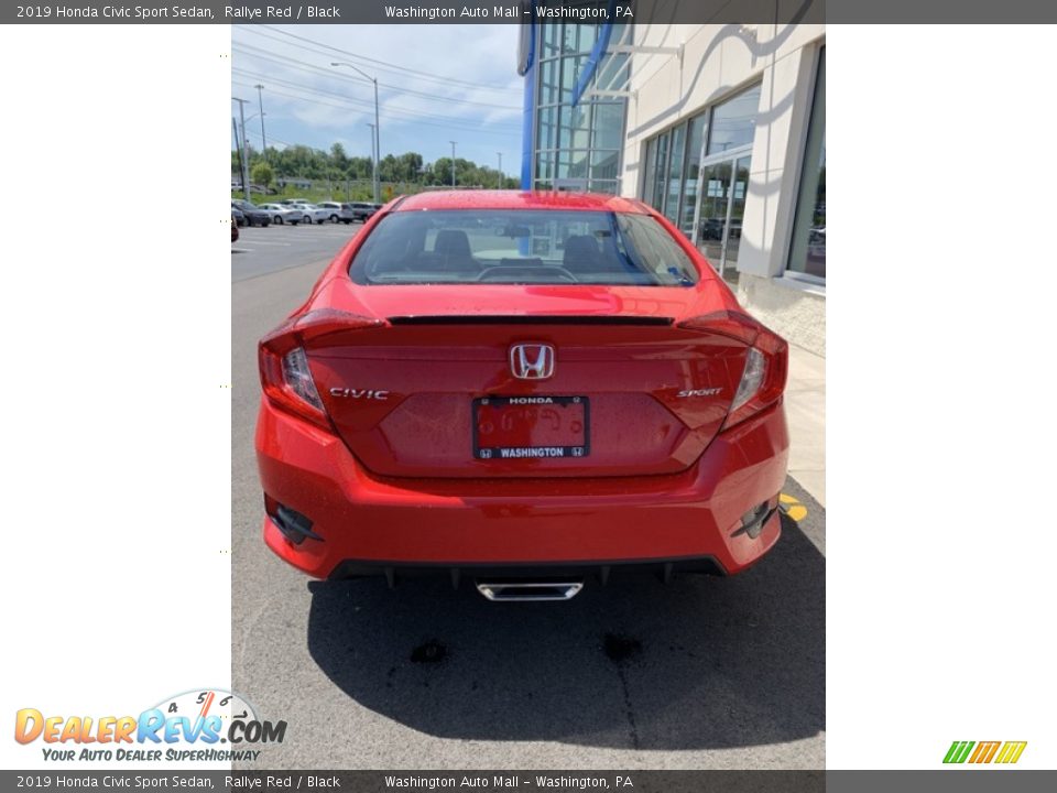 2019 Honda Civic Sport Sedan Rallye Red / Black Photo #6