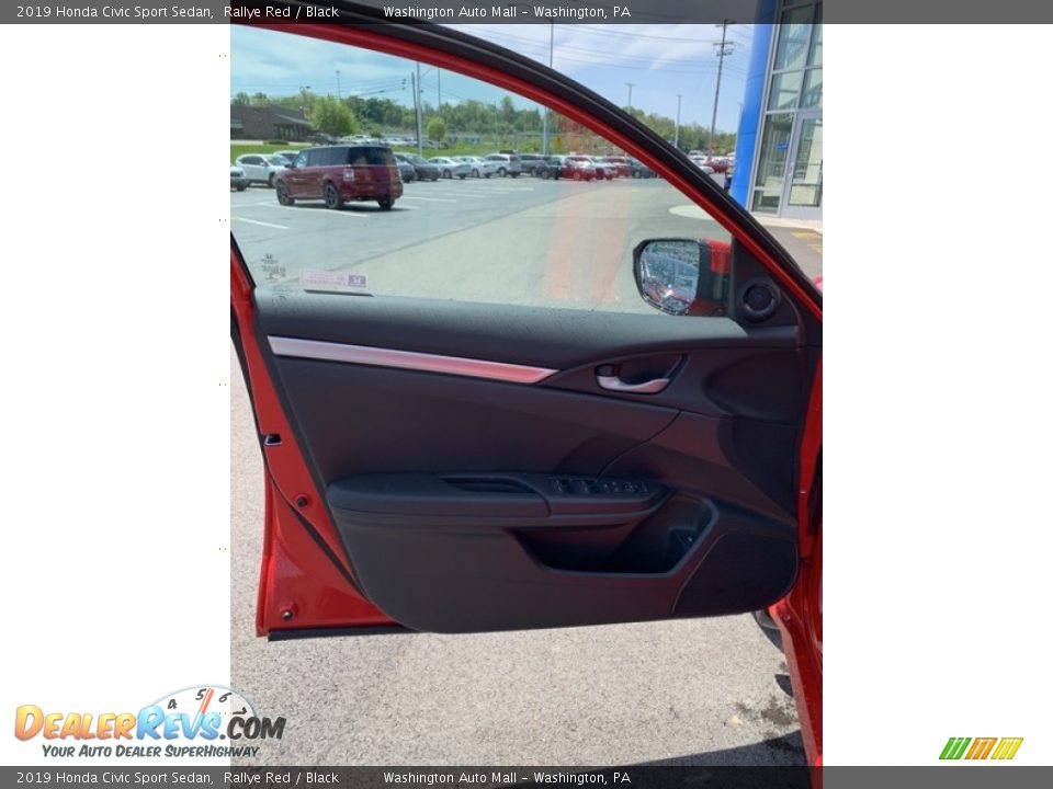 2019 Honda Civic Sport Sedan Rallye Red / Black Photo #8