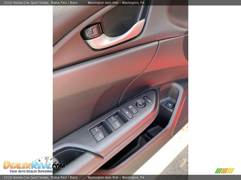 2019 Honda Civic Sport Sedan Rallye Red / Black Photo #9