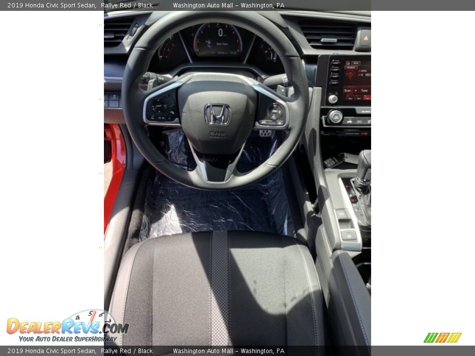 2019 Honda Civic Sport Sedan Rallye Red / Black Photo #11
