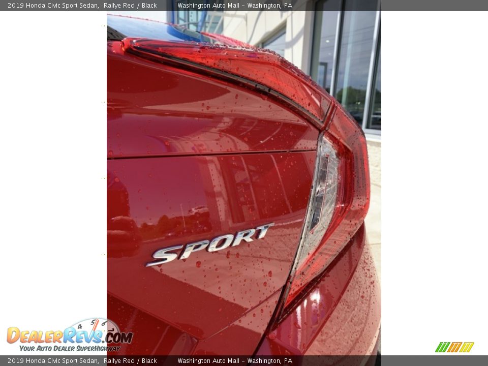 2019 Honda Civic Sport Sedan Rallye Red / Black Photo #22