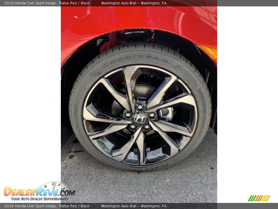 2019 Honda Civic Sport Sedan Rallye Red / Black Photo #29