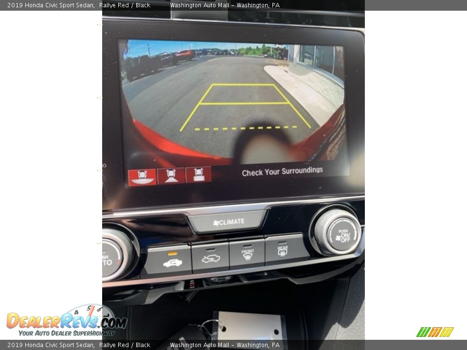 2019 Honda Civic Sport Sedan Rallye Red / Black Photo #32