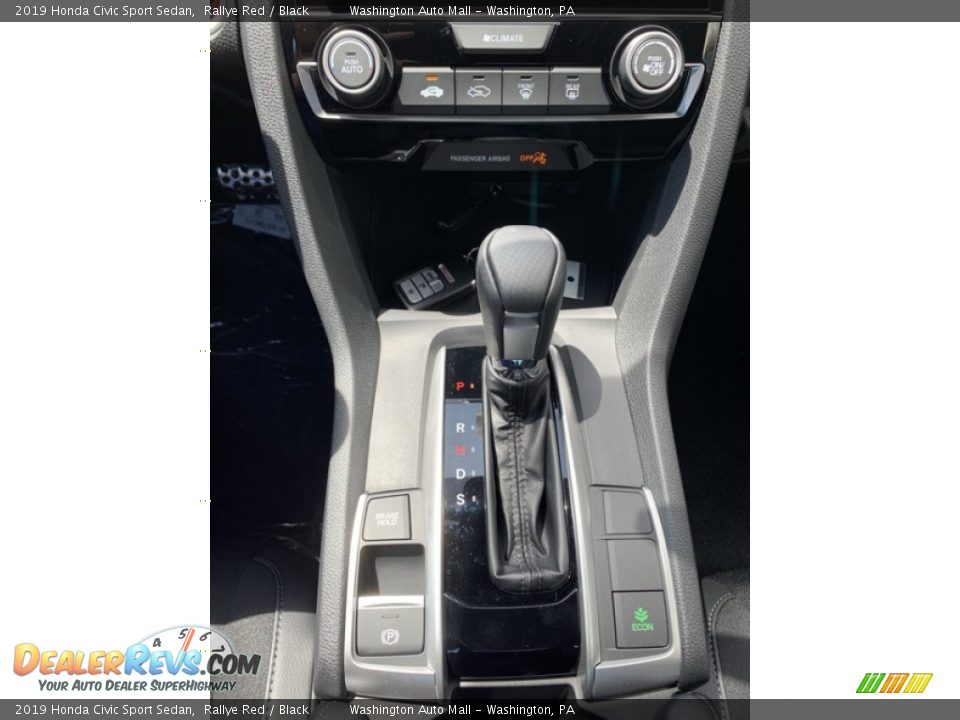 2019 Honda Civic Sport Sedan Rallye Red / Black Photo #33